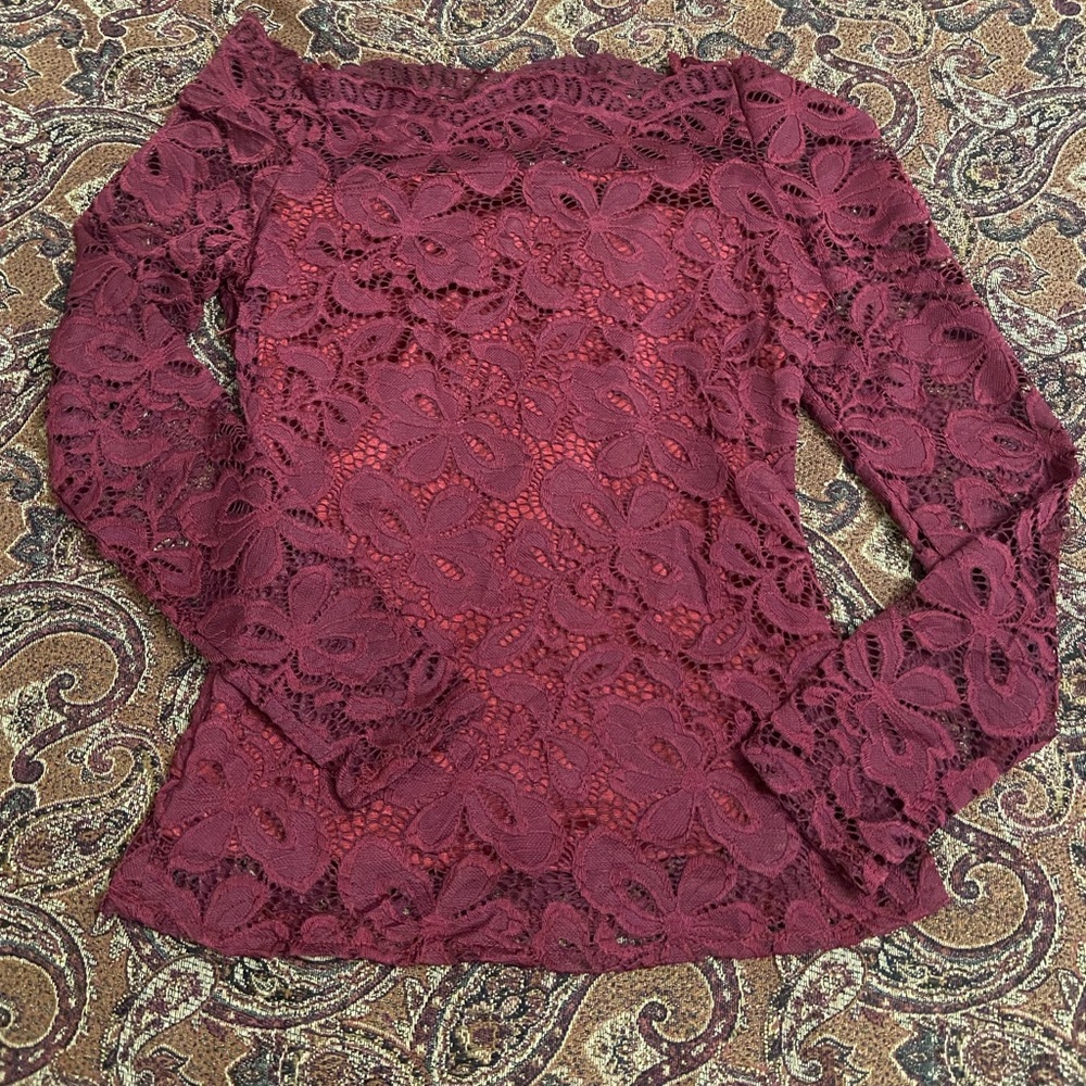 Lace Long Sleeve Top
